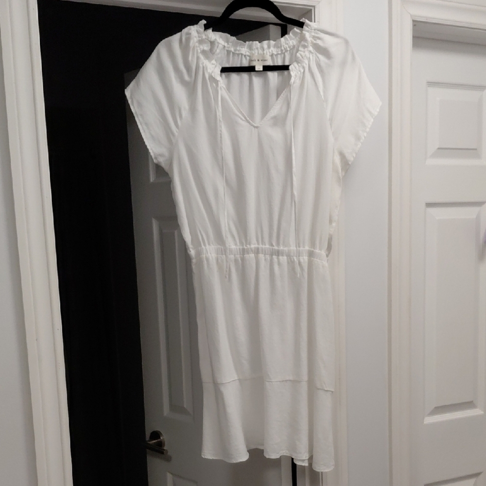 Cloth & Stone White Raglan Sleeve Sundress